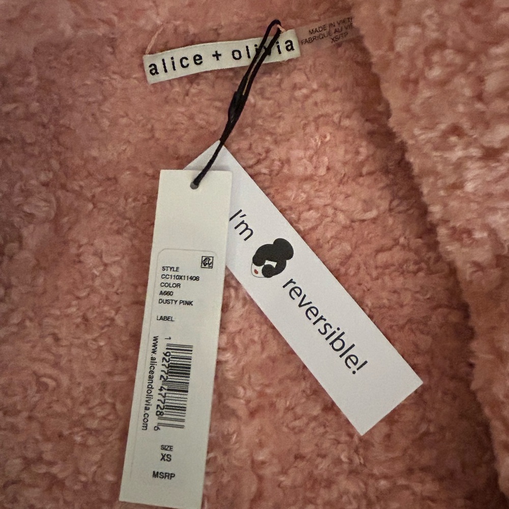 Alice + Olivia Blush Teddy Jacket - Picture 2 of 11